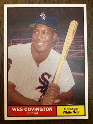 CHICAGO WHITE SOX: Wes Covington Custom Modern 1961 Style Art Card