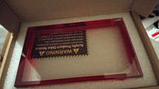 Acrylic Trading Card Display Cases Set of 4 Red Blue Purple Yellow