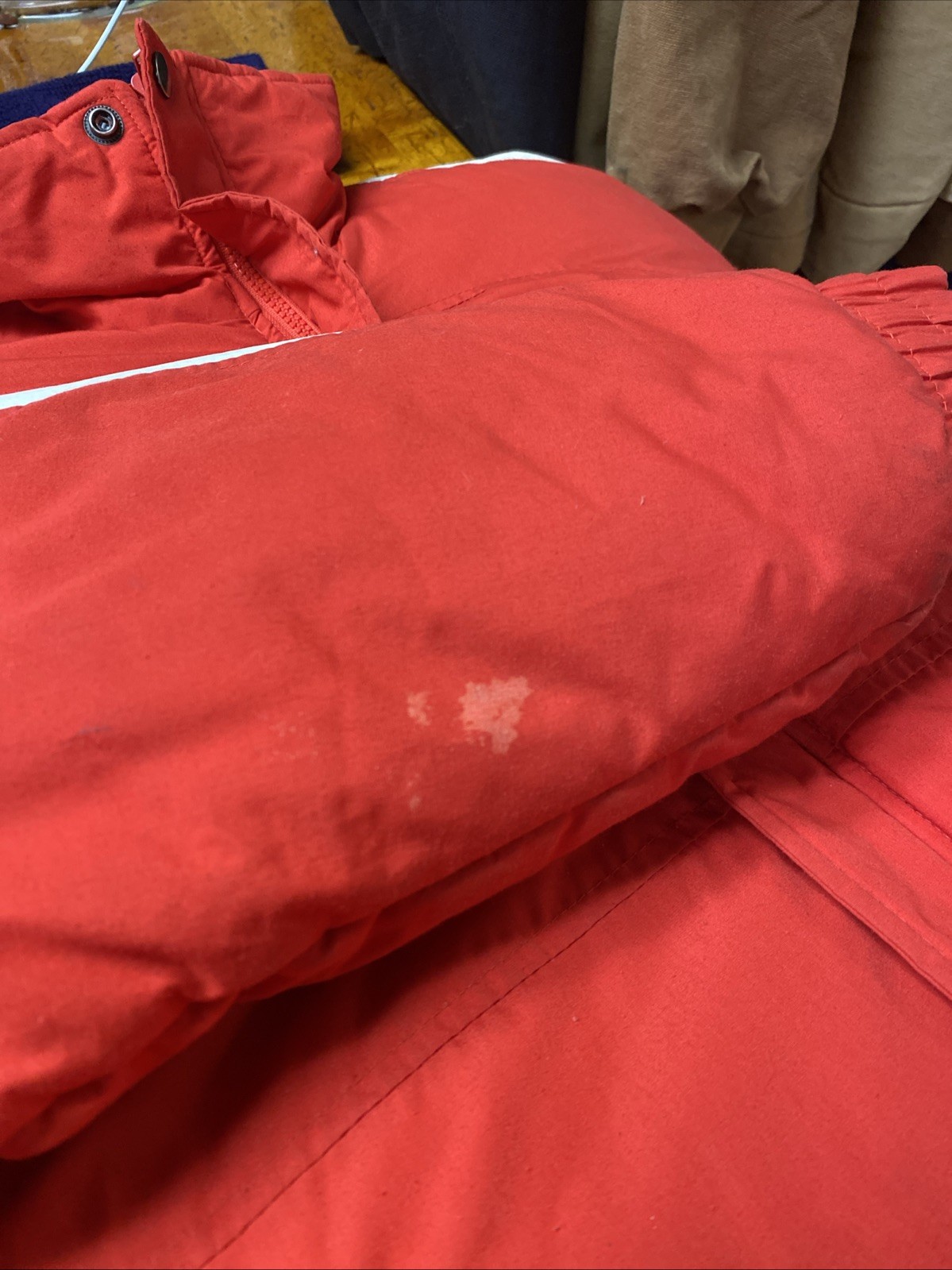 Vintage Down Puffer Troop Down Force Jacket Size … - image 9