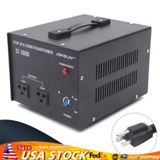 3000 Watt Voltage Converter Transformer Step Up/Down 110-120V to/From 220-240V