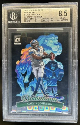 2025 Donruss Optic Calvin Johnson Black Pandora (RAW)