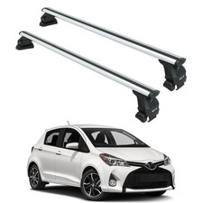 For Toyota Yaris HB 2014-2020 Roof Rack Cross Bars Normal Roof Alu Silver