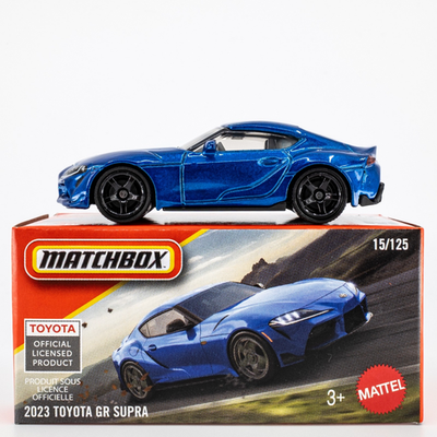 2026 Matchbox Power Grabs #15 2023 Toyota GR Supra BLUE CRUSH