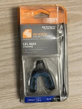 Shock Doctor Gel Max Strapped Mouthguard Age 11+ Sport Blue And Black