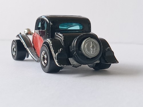 Vintage Hot Wheels 37' Bugatti Black/Red car Mattel Hong Kong 1980 - Picture 12 of 21