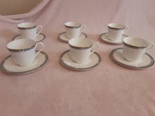 Marks and Spencers St Michael Felsham Cups and Saucers x 6 - Excellent Condition