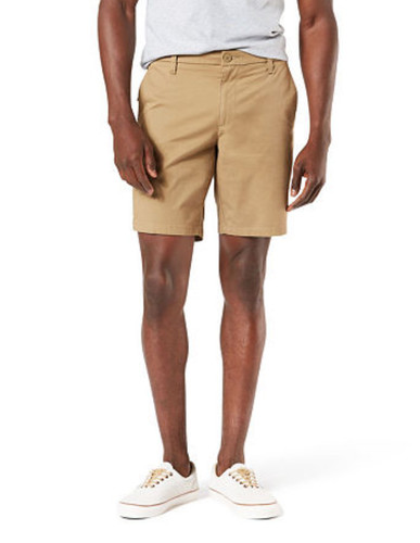 Dockers Men Straight Fit Ultimate 9.5 Shorts British Khaki Size 36X9.5