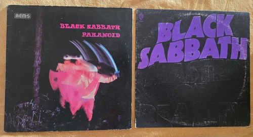 Black Sabbath LP Lot - 74 RE Master of Reality / 78 Holland Paranoid
