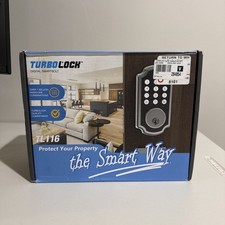 Turbolock TL116 Digital Door Lock Keypad Voice Prompt Electronic Keyless Entry