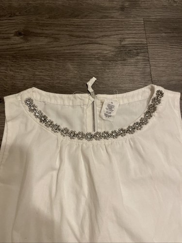 Crewcuts J. Crew Girls Kids Dress Size 10 White - Picture 2 of 5