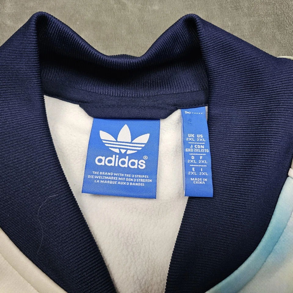Adidas Originales Chaqueta de Pista Para Hombres 2XL Zapatilla Estampado Cremallera Completa Trifolio 3 Rayas Foto 3 de 4