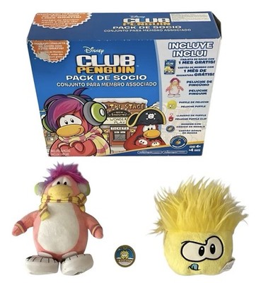 Rare Vintage Club Penguin DJ Cadence Penguin Yellow Puffle Box Set 2012 Disney