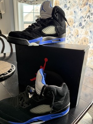 Air Jordan 5 Retro Men's Size 10 Black/Racer Blue