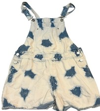 Jordache Overalls Acid Washed Denim Jeans Shortalls Girl s Size 14/16 boho artsy