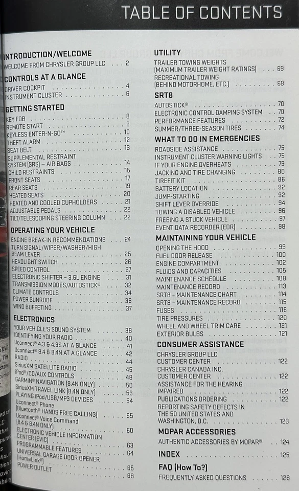 Dodge Charger 2013 manual del propietario SRT8 Superbee RT LMTD SXT PERSECUCIÓN FORECER OEM Foto 2 de 2