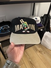 Vintage Marvin The Martian Looney Tunes Snapback Hat 1998 Embroidered Cap Toon