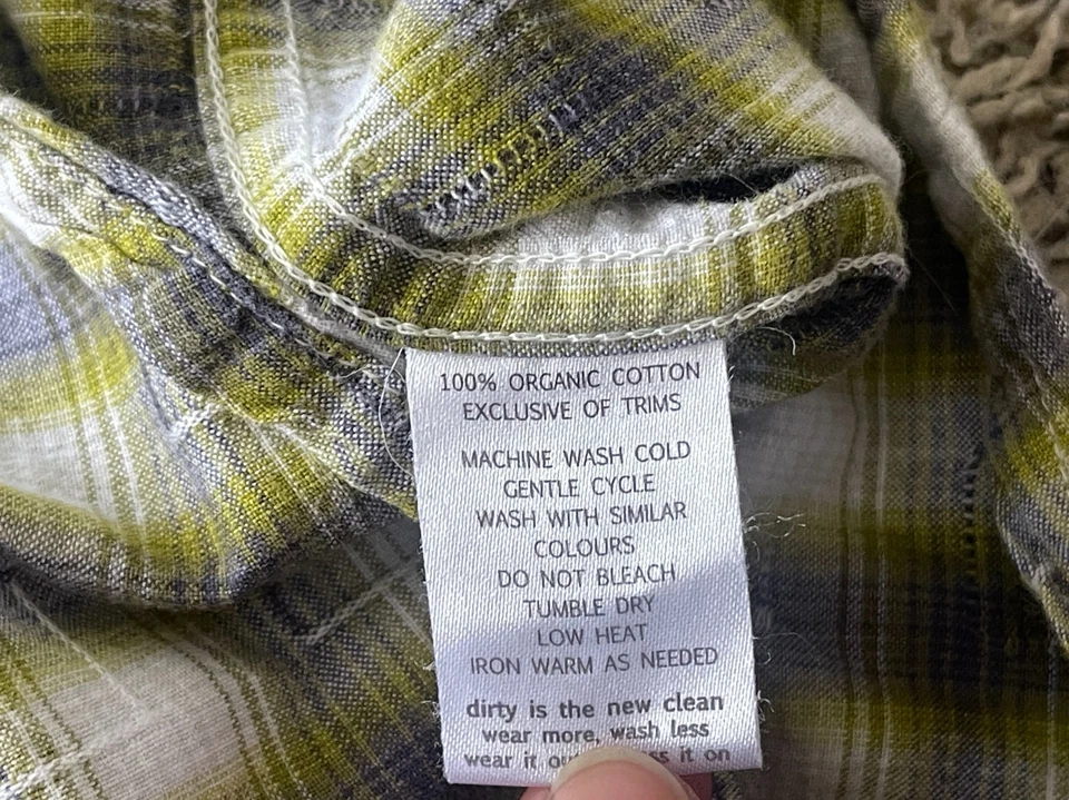 Horny Toad Shirt Mens Large Button Up 100% Organic Cotton Short Sleeve Casual - Image 3 of 4