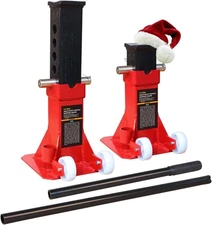 TCE ATZ120006PU Torin Heavy Duty Jack Stands: Pin Style Stand with 2 Red 
