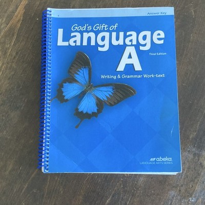 Abeka God's Gift of Language A Third Edition Spiral Answer Key Writing & Grammar