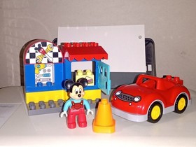LEGO DUPLO DISNEY JUNIOR MICKEY MOUSE WORKSHOP SET#10829 99% COMPLETE RETIRED 