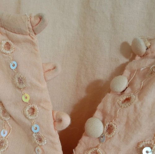 Blusa Top Túnica Free People Talla XS Sea of Love Melocotón Ojales Mangas Campana - Imagen 5 de 9