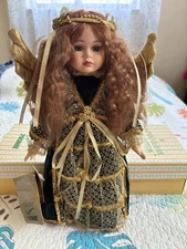Vintage Seymour Mann Connoisseur Porcelain Angel Doll, Hope, NIB!