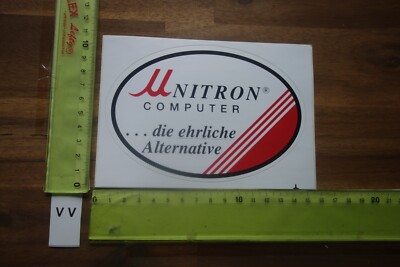 Alter Aufkleber Büro Computer Software Internet UNITRON