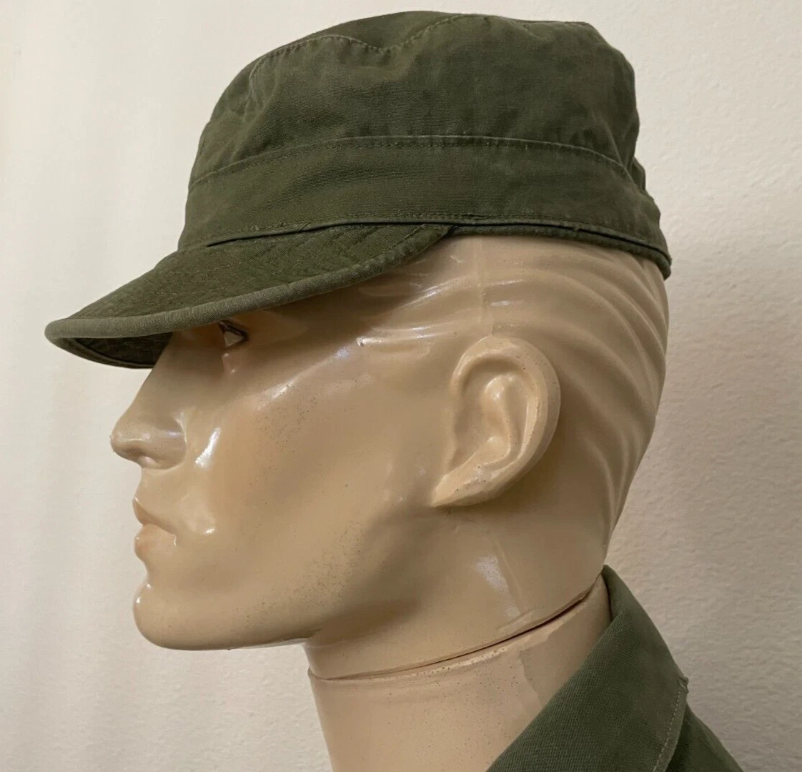 KOREAN WAR ERA US ARMY M1951 O.D. COTTON LINER FIELD CAP (6 3/4 