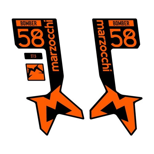 Fork Sticker for 2025 Marzocchi Bomber 58 Mountain Bike MTB Bicycle Decals - Picture 7 of 34