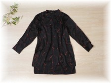 Zara * hübsche glatte Oversize Longbluse Satin mit Pferde-Motiv * Gr. 36 38 40 S