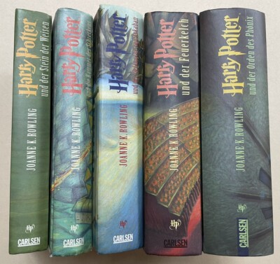 Harry Potter Bücher 5Stk. Gebunden J. K. Rowling Carlsen Verlag Bände