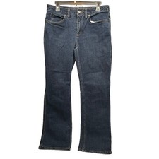 Duluth Trading Jeans Womens 10x31 Blue Skinny Fit Stretch Dark Wash Denim