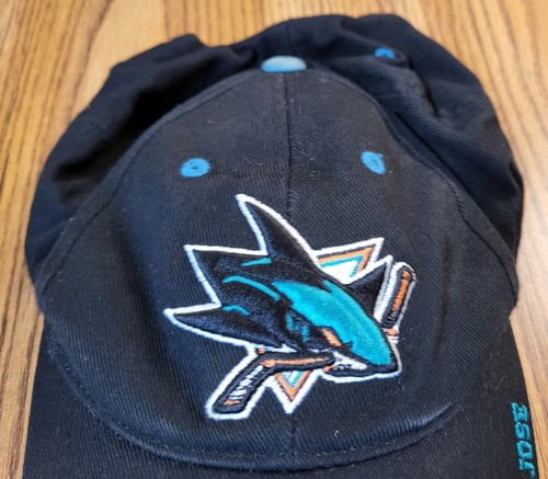 NHL San Jose Sharks Fan Favorite Strapback Black Adjustable Hat Cap - Picture 2 of 11