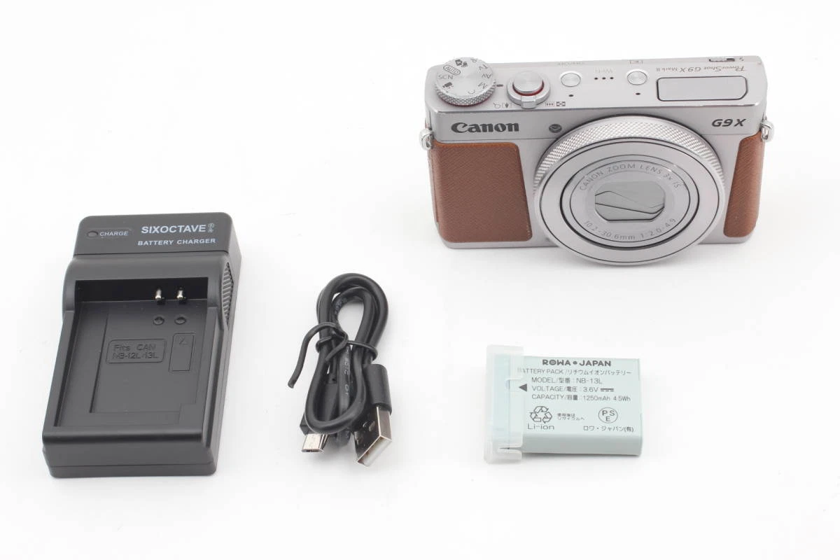 Canon PowerShot G9 X Mark II Silver & Brown Compact Digital