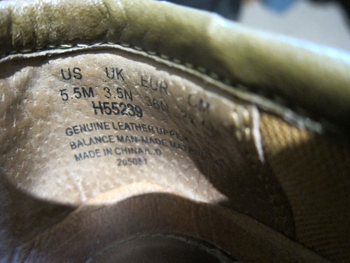 Hush Puppies leather comfort loafers; UK 3.5, EU 36; greenish worn-look khaki. - Picture 6 of 6