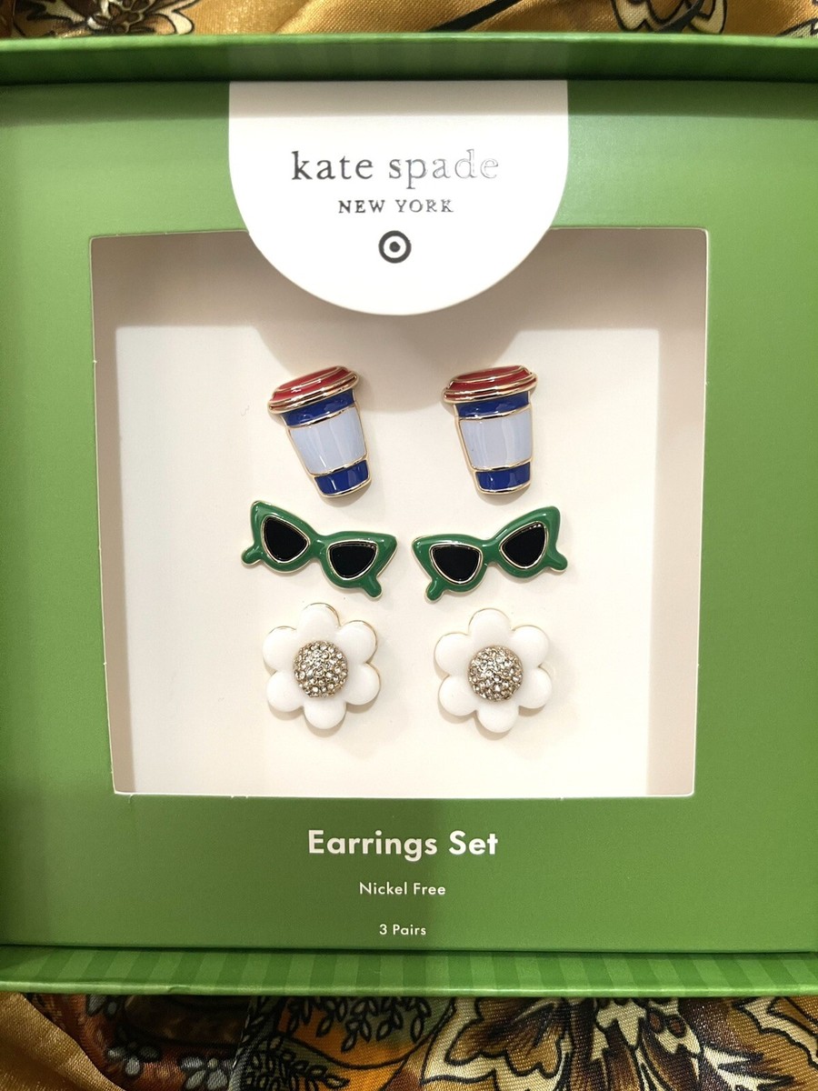 ◆Targetコラボ◆【Kate Spade】★ピアス★ Mixed Earrings 3pk Kate Spade New York x Target Mixed Novelty Stud Earrings 3pk