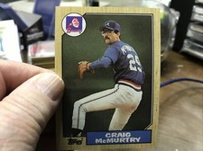 1987 Topps Baseball OAKLAND CRAIG McMURTREY FROM VENDING # 461