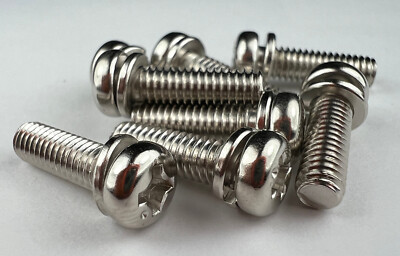 #ad 25 m4x14 JIS Pan Head Lock Washer Carburetor Screws MADE IN JAPAN Bright Plated $13.99