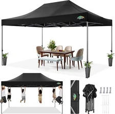 COBIZI 10x15FT Pop up Canopy Tent Heavy Duty Commercial Waterproof Garden Gazebo