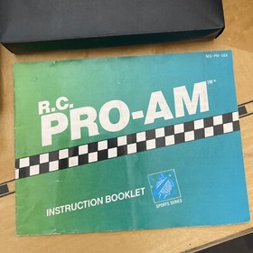 R.C. Pro-Am con manual y funda NES Nintendo sistema de entretenimiento aut&eacute;ntico OEM