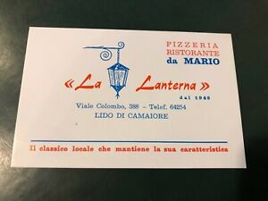 Raro Biglietto Da Visita Vintage Lido Di Camaiore Ristorante La Lanterna Epoca Ebay