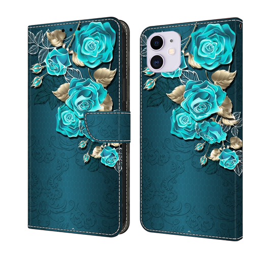 Flip Painted Card Wallet Stand Phone Case For iPhone 11 Pro Max XS XR 6 7 8 SE - Picture 24 of 29