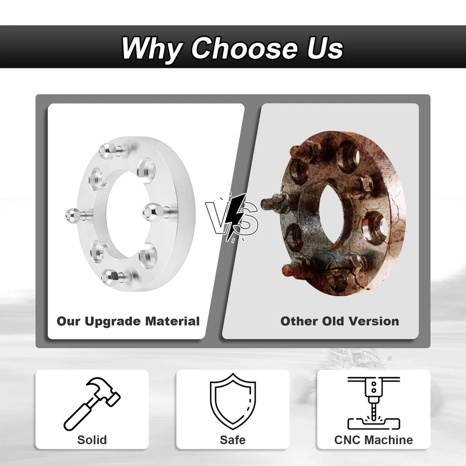 4 adaptadores de rueda 4x137 a 4x156 1" con tacos 12x1,5 para Kawasaki Honda Can-am Foto 3 de 4