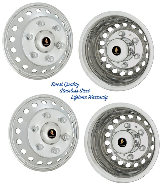 16" FREIGHTLINER SPRINTER STAINLESS WHEEL SIMULATOR WHEEL COVER HUB CAP