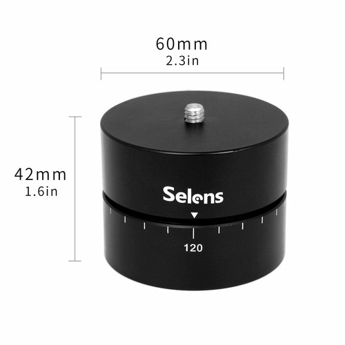 360° Panning Rotating 120min Time Lapse Stabilizer Tripod Adapter for Gopro DSLR - Picture 3 of 9