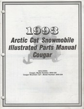 1993 ARCTIC CAT SNOWMOBILE COUGAR PARTS MANUAL 2254-856 259