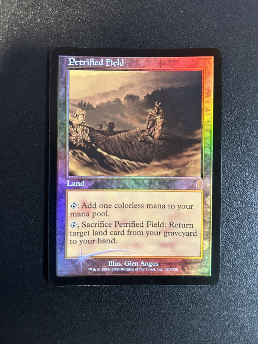 MTG【石化した原野/Petrified Field】foil ODY MTG✨PETRIFIED FIELD FOIL✨Odyssey PSA 9 MINT RARE Vintage