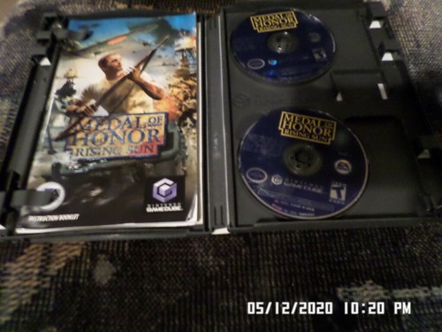 LOT of 2 Medal Of Honor Frontline Rising Sun = COMPLETE Case & Manual (Gamecube) - Picture 4 of 4