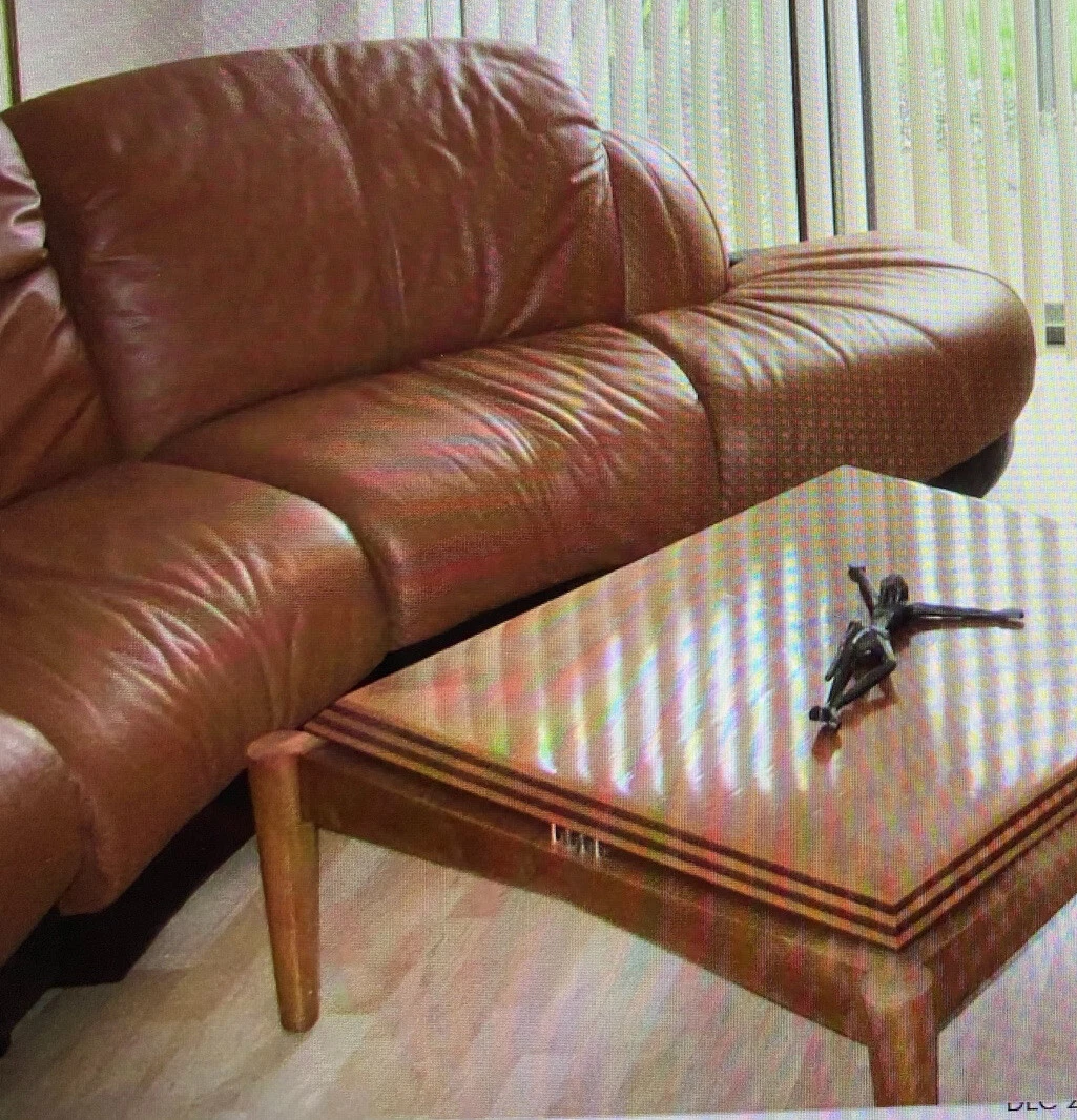 Vintage leather 2024 sectional sofa