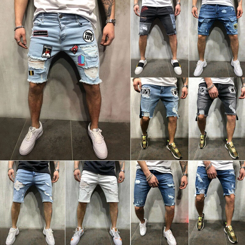Mens denim shop shorts ebay